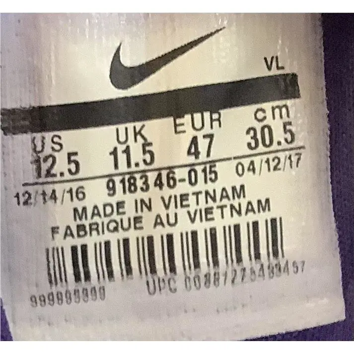 Nike shoes - Nike Force Savage - Force Savage - 918346-015 - Black White Court Purple 4