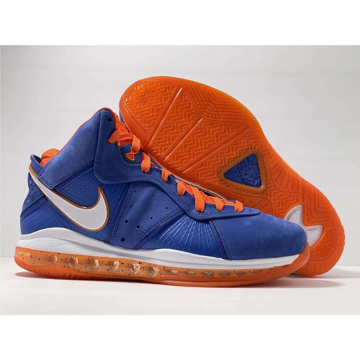 Lebron Viii QS Hwc Mens Basketball Shoes Size 7.5 Blue Orange CV1750-400 by Nike