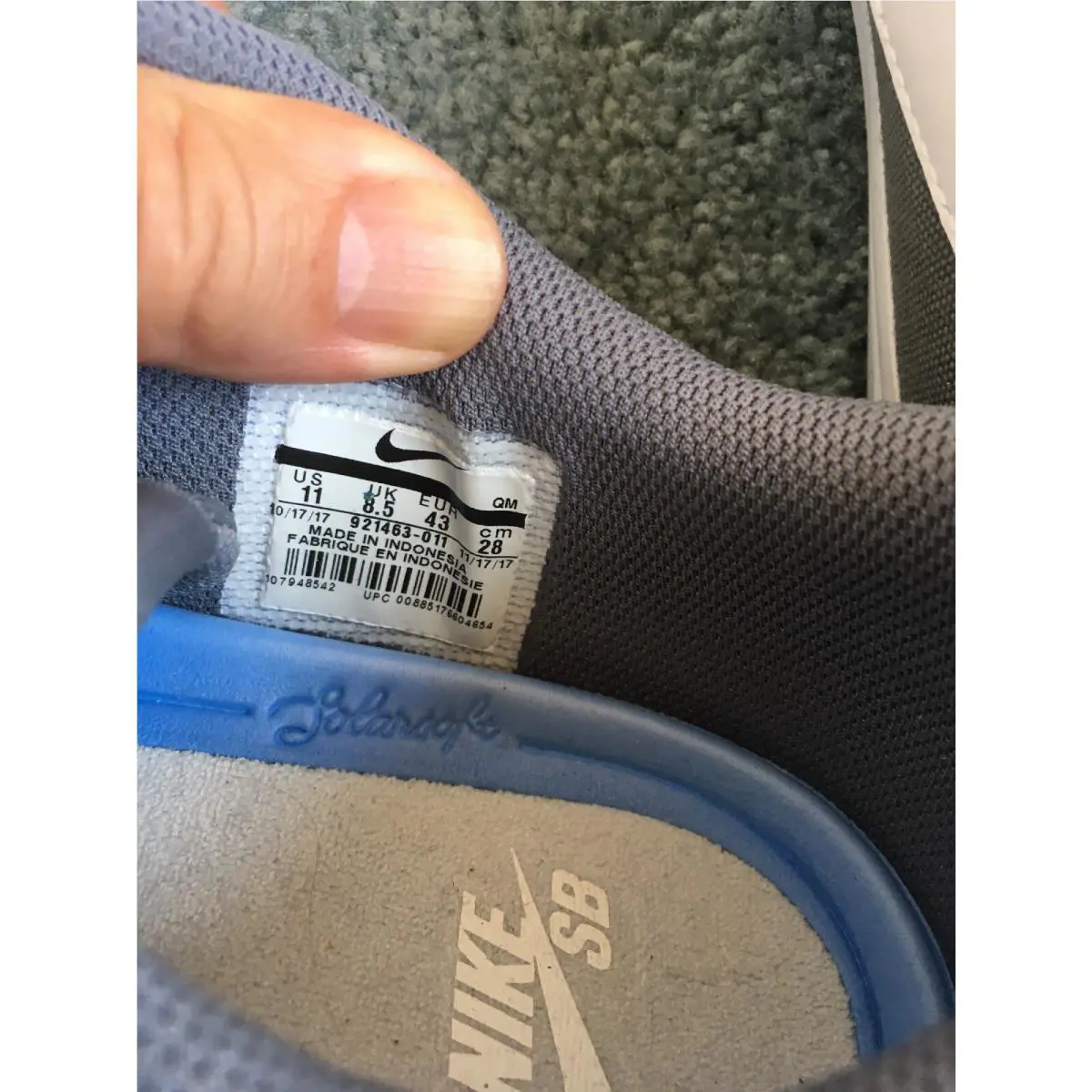 Nike shoes - Nike SB Check Solar - Check Solar - Gray (UPC: 885176604654) 4