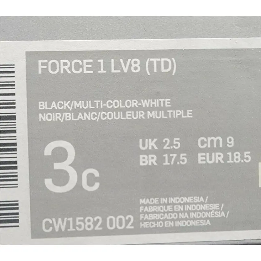 Nike shoes - Nike Air Force 1 LV8 - CW1582-002 - Black 5