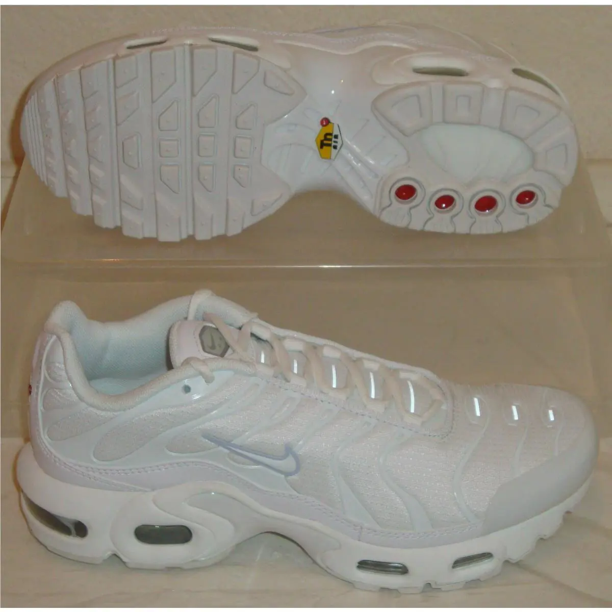 Nike shoes - Nike Air Max Plus GS - CW7044 100 - White (UPC: 00194274645699) 8