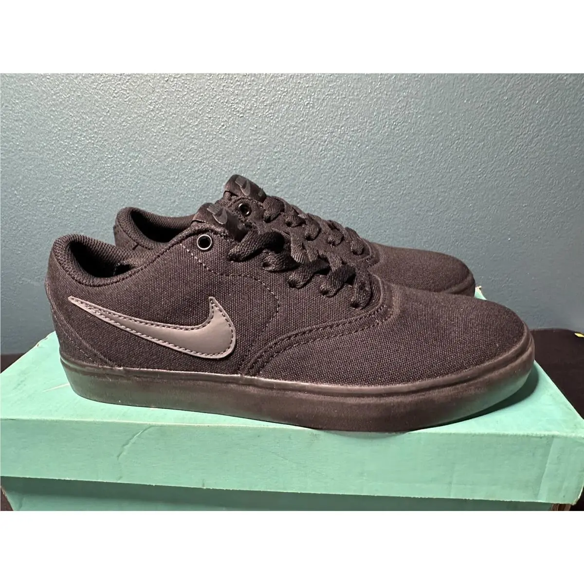 Mens Size 6.5 - Nike SB Check Solar Canvas Black Anthracite