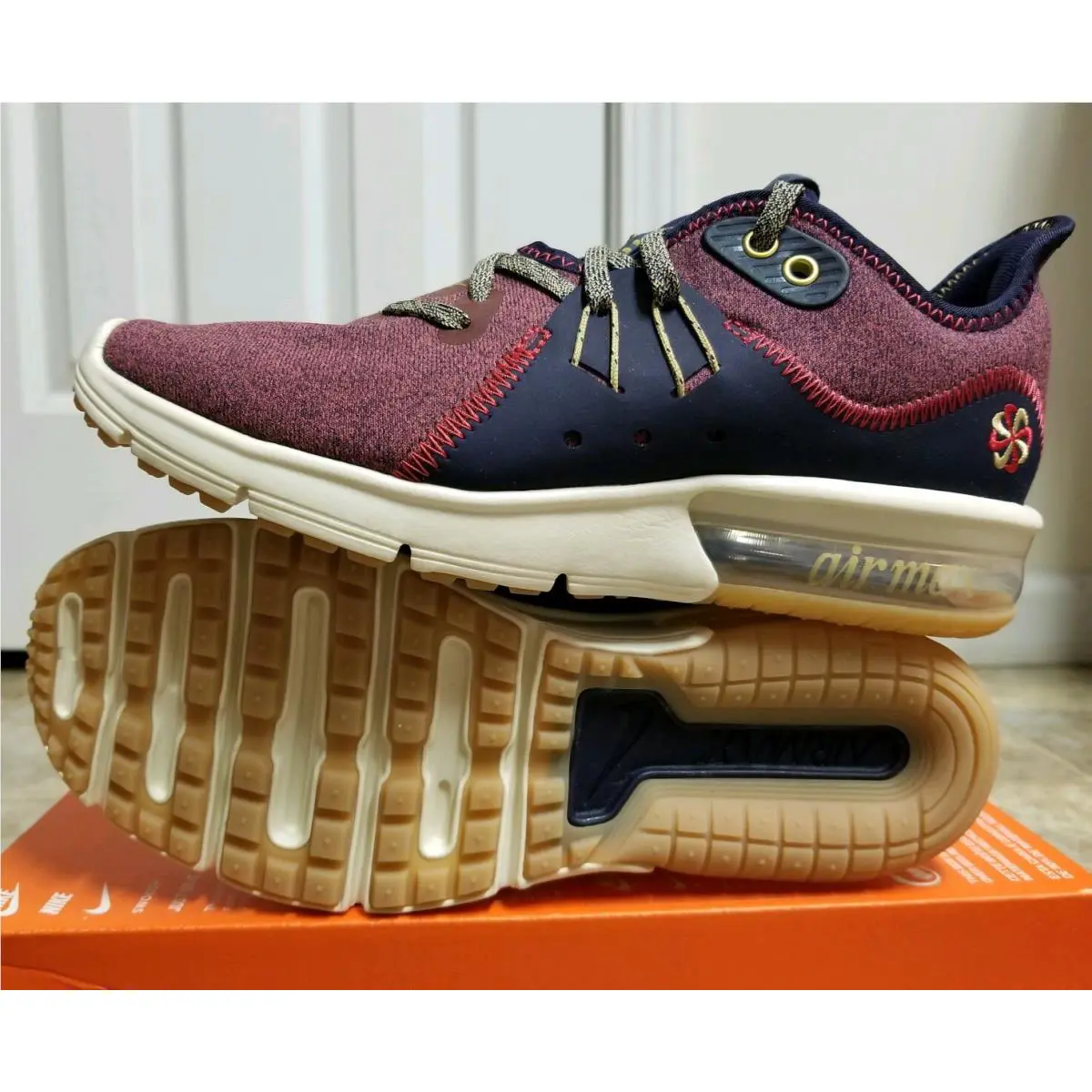 Nike shoes - Nike Air Max Sequent 3 Premium V - AR0255-600 - Red (UPC: 191885797373) 2