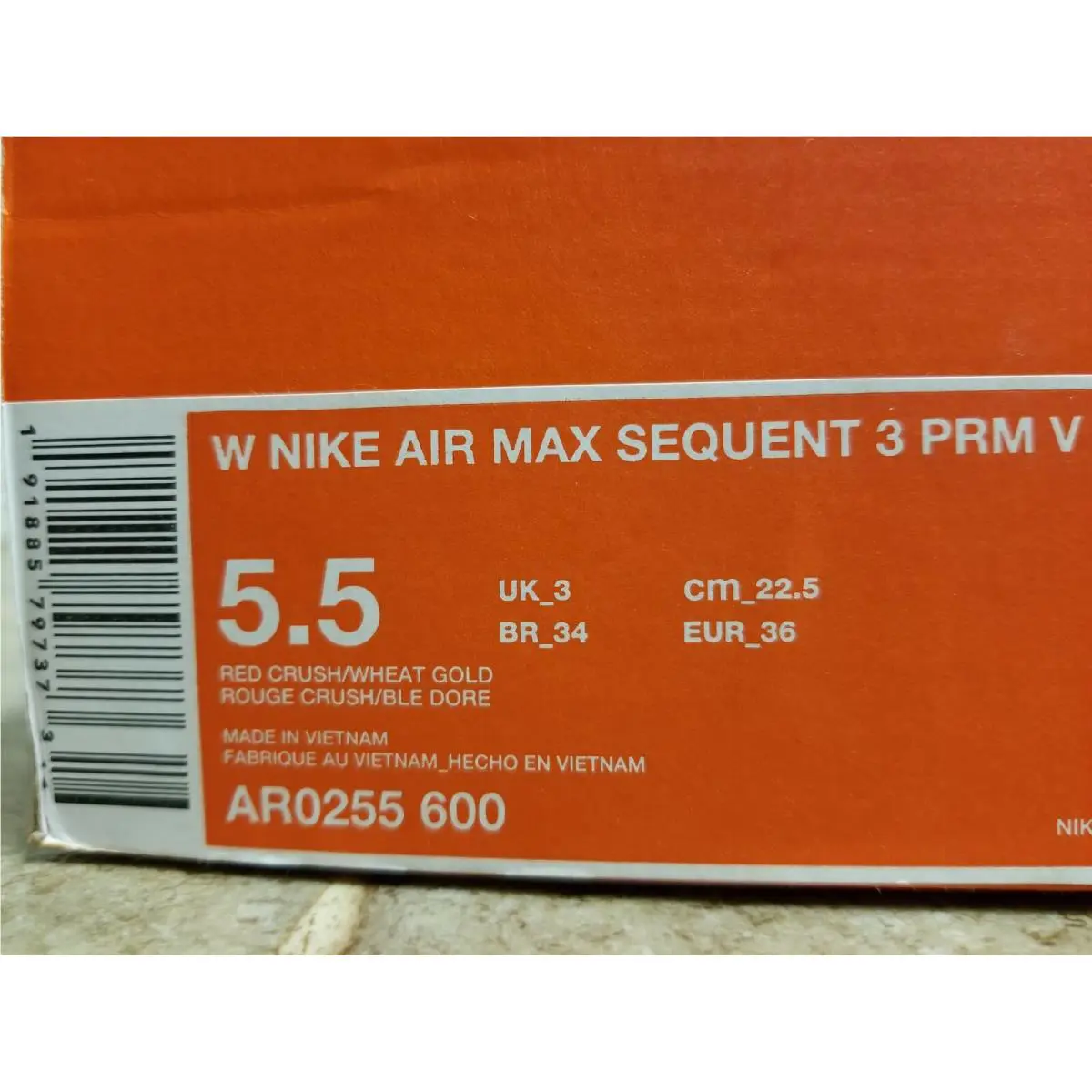 Nike shoes - Nike Air Max Sequent 3 Premium V - AR0255-600 - Red (UPC: 191885797373) 4