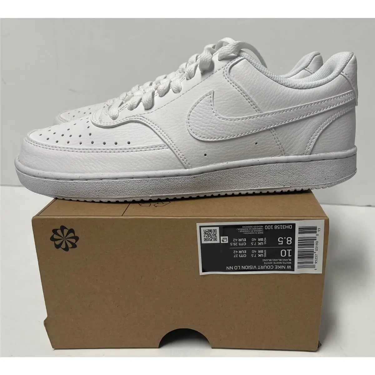 Women Court Vision Low NN DH 3158 100 White Size 10 by Nike
