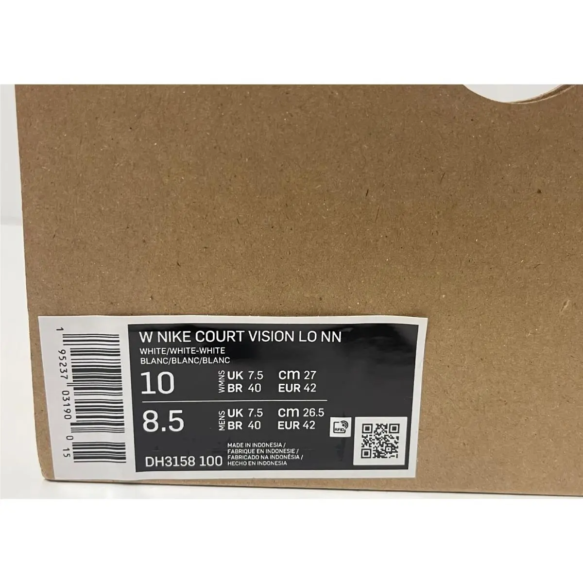 Nike shoes - Nike Court Vision - Court Vision - DH3158 100 - White (UPC: 195237031900) 7