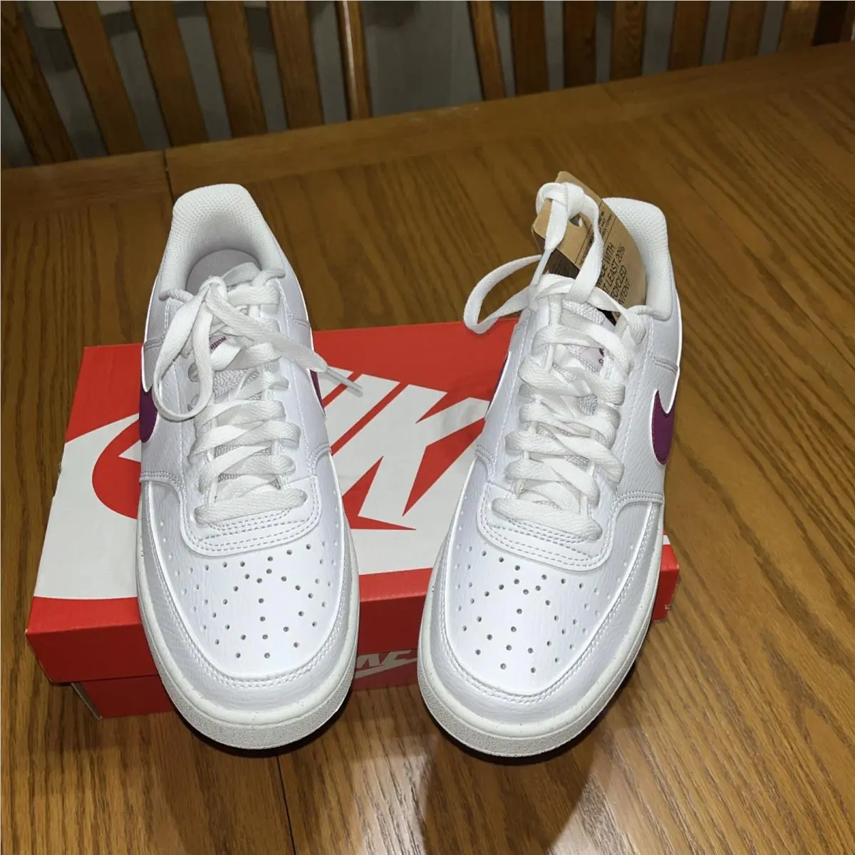Nike shoes - Nike Court Vision - Court Vision - DH3158-100 - White, Manufacturer: White/White/White 8