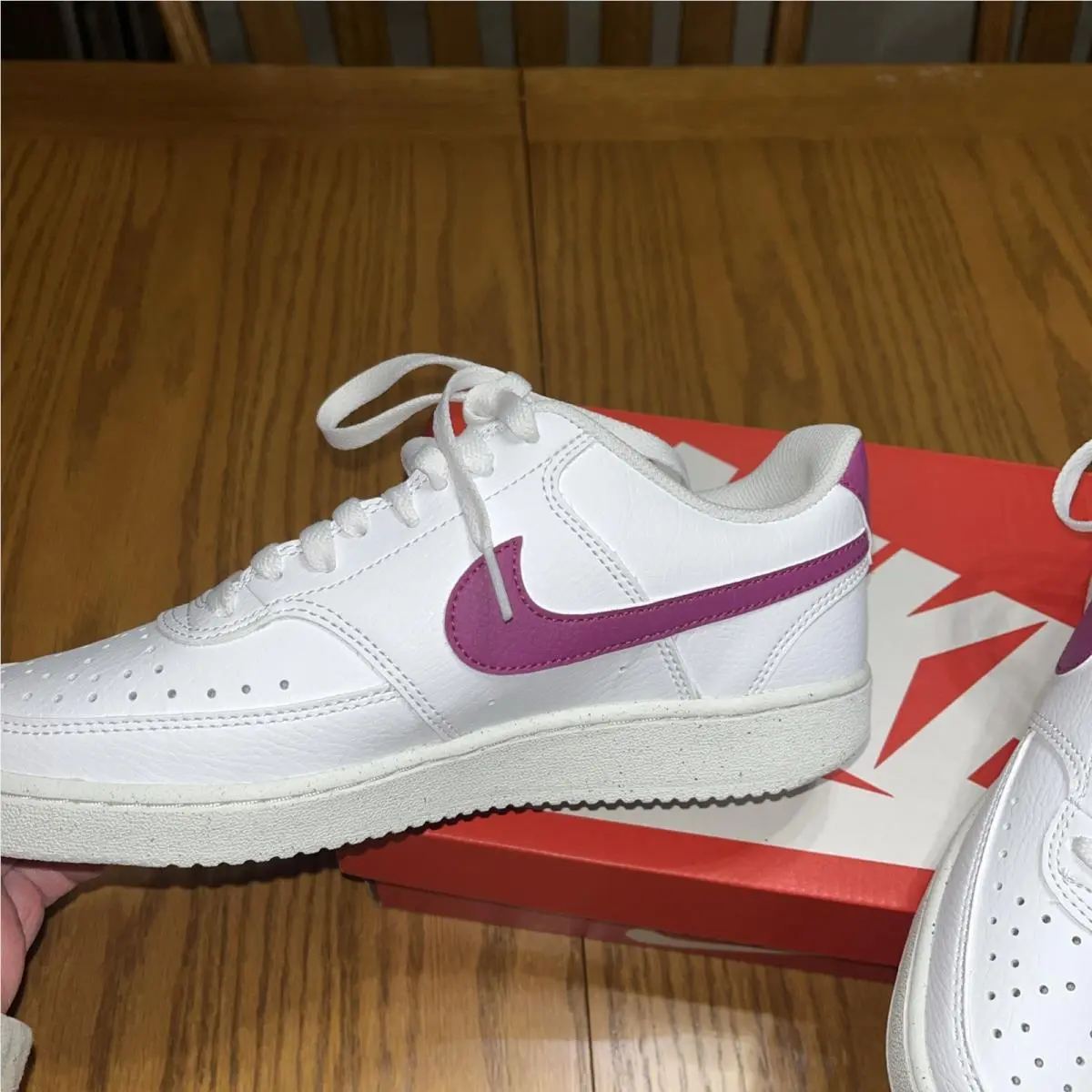 Nike shoes - Nike Court Vision - Court Vision - DH3158-100 - White, Manufacturer: White/White/White 9