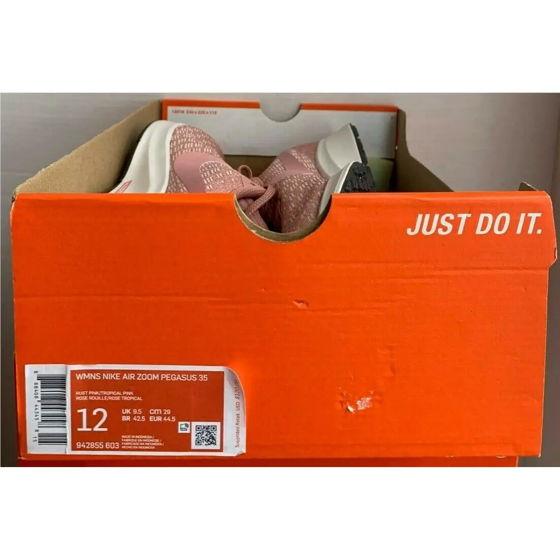 Nike shoes - Nike Air Zoom Pegasus 35 - 942855-603 - RUST PINK/TROPICAL PINK (UPC: 888408443458) 4
