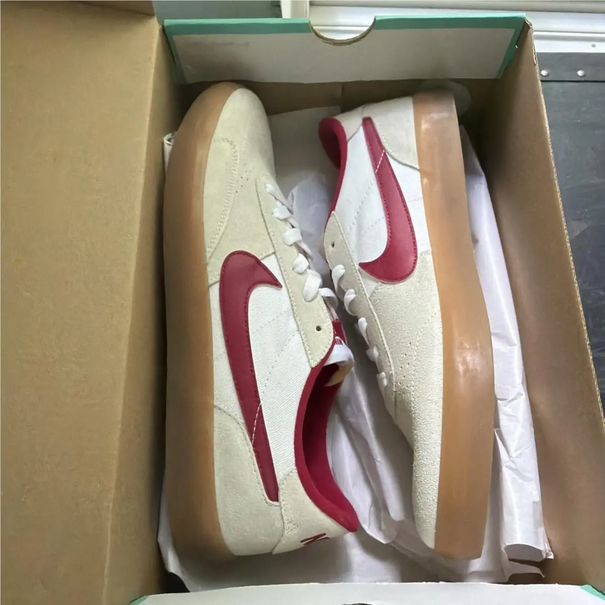 Nike shoes - Nike Heritage Vulc SB - Heritage Vulc - CD5010-100 - White, Manufacturer: Summit White/White/Gum Light Brown/Cardinal Red 8