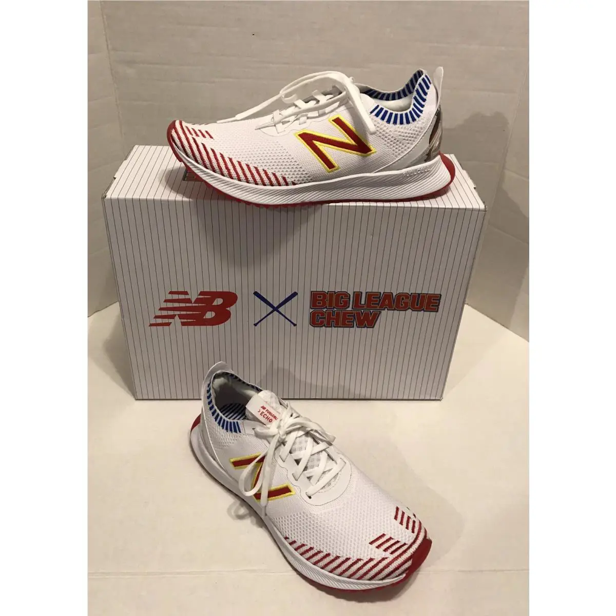 New Balance shoes - Big League Chew Fuelcell Echo - WFCECBC - White/Red/Blue (UPC: 194389012423) 3