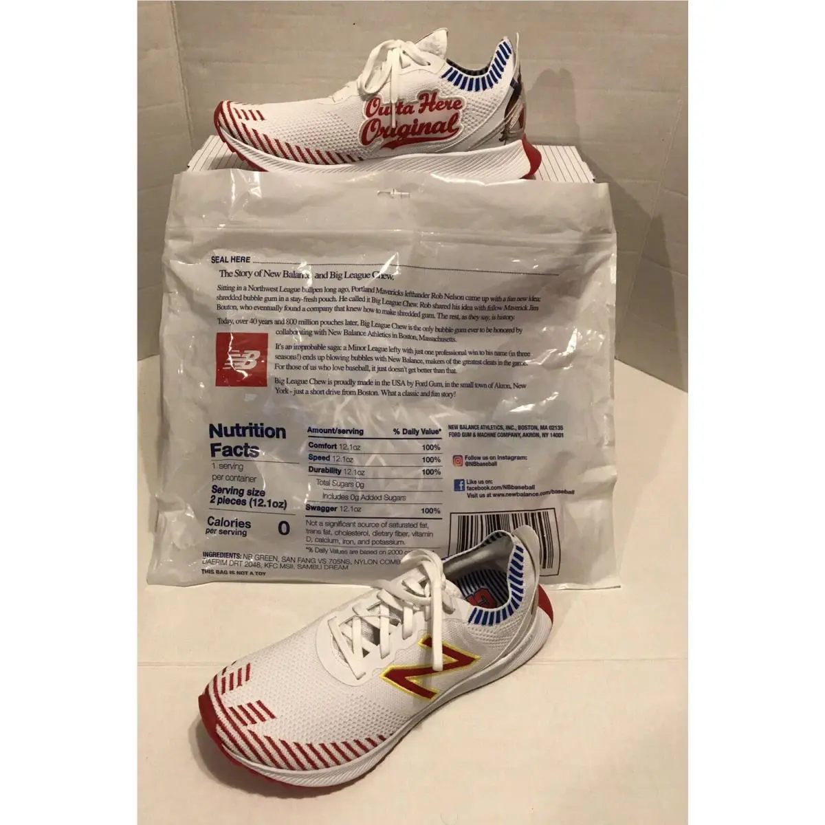 New Balance shoes - Big League Chew Fuelcell Echo - WFCECBC - White/Red/Blue (UPC: 194389012423) 0
