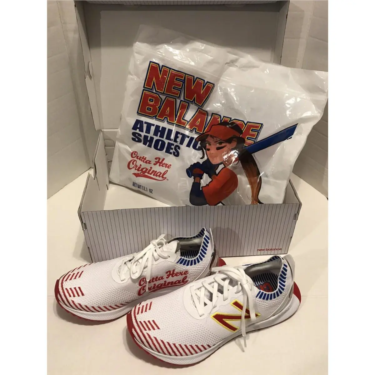New Balance shoes - Big League Chew Fuelcell Echo - WFCECBC - White/Red/Blue (UPC: 194389012423) 5