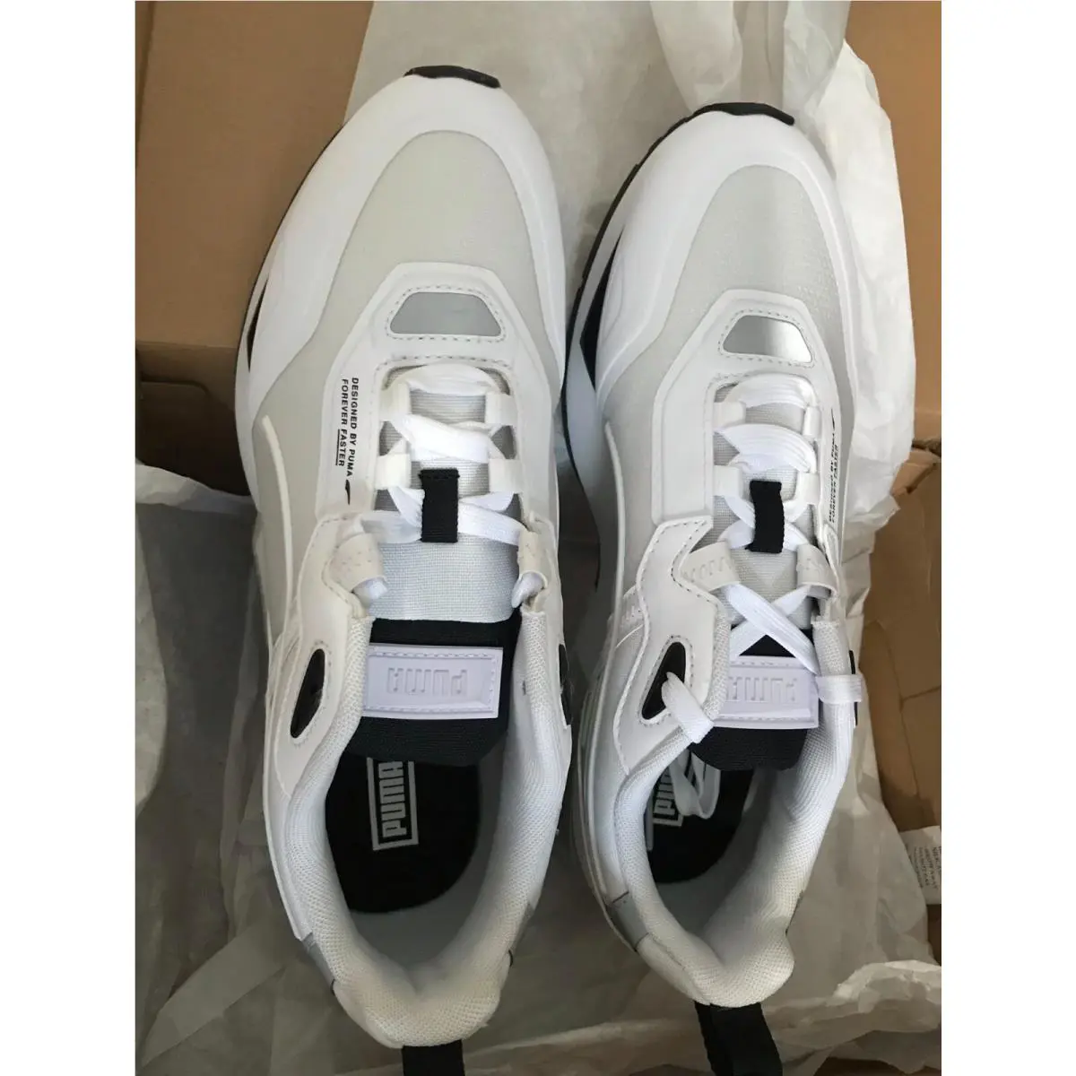 Puma shoes - PUMA Mirage Tech Core - Mirage Tech Core - 381119-01 - White-Gray Violet Silver 7