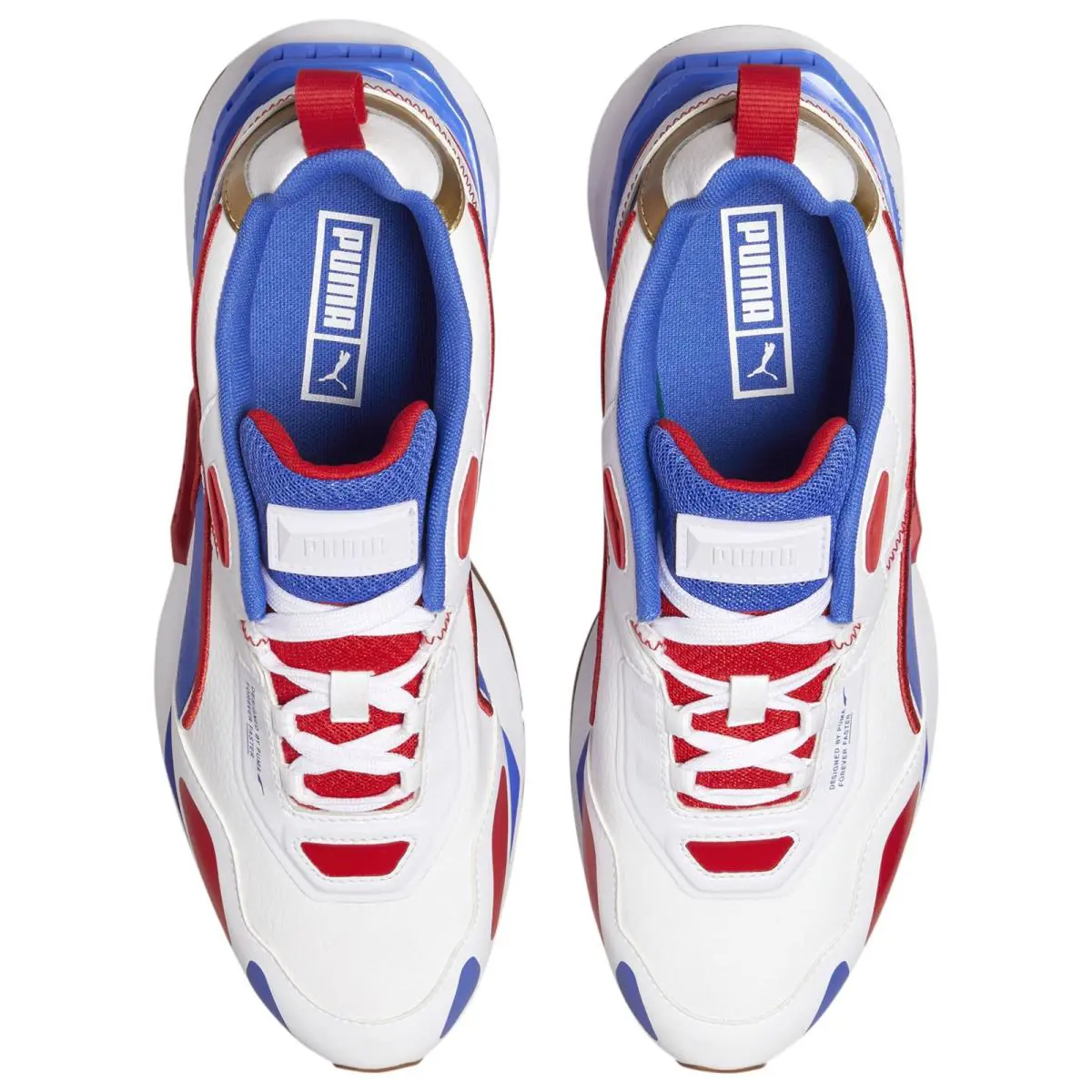 Puma shoes - Puma White-Strong Blue-High Risk Red 2