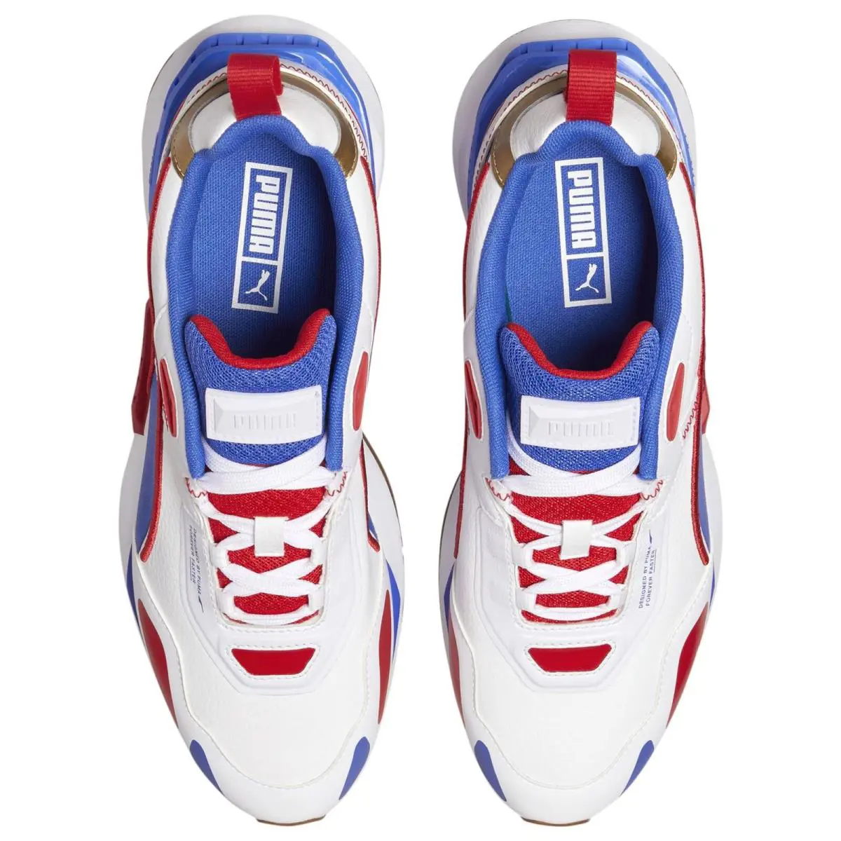 Puma shoes - Puma White-Strong Blue-High Risk Red 7