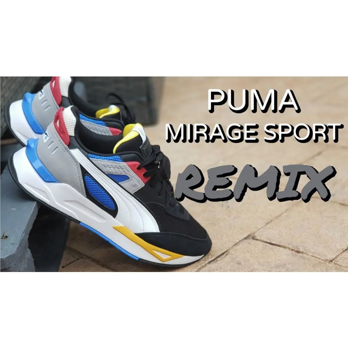 Puma shoes - PUMA MIRAGE SPORT REMIX - MIRAGE SPORT REMIX - 381051-01 - Black/White 3