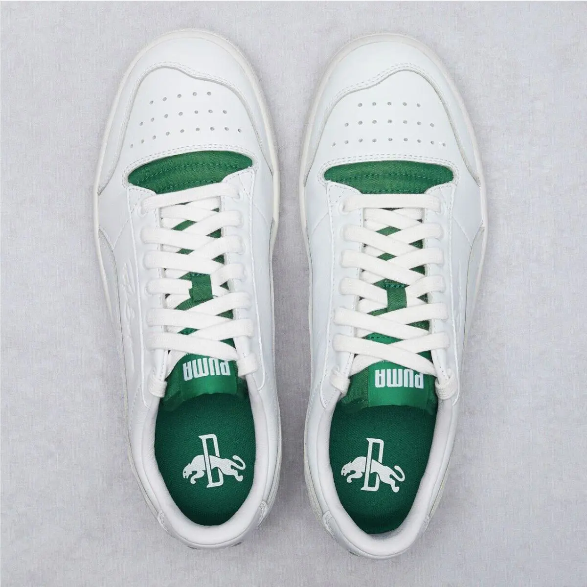 Puma shoes - PUMA Ralph Sampson Low - Ralph Sampson Low - 374872-01 - White/Amazon Green/Vaporus Grey 2