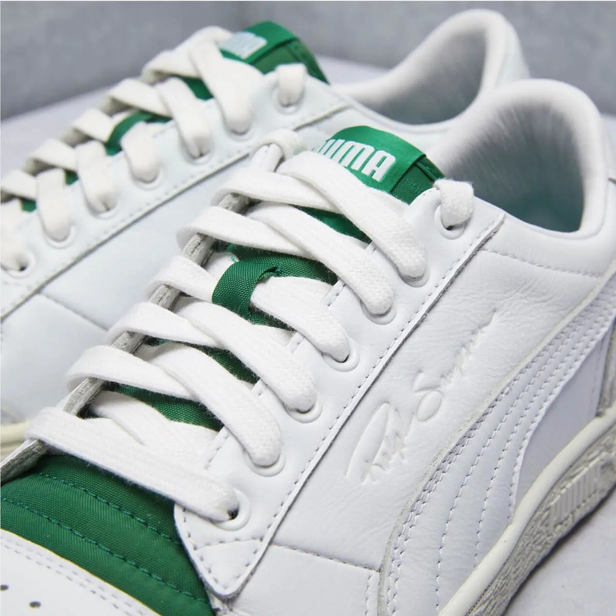 Puma shoes - PUMA Ralph Sampson Low - Ralph Sampson Low - 374872-01 - White/Amazon Green/Vaporus Grey 3