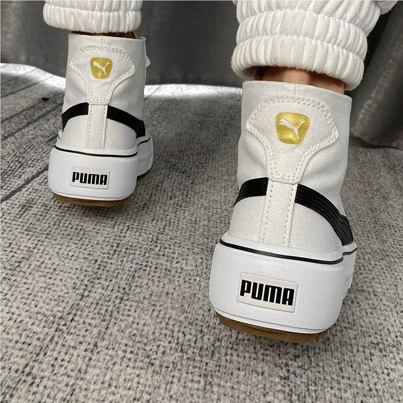 Puma shoes - PUMA Mid - Mid - White, Black, Gold 5