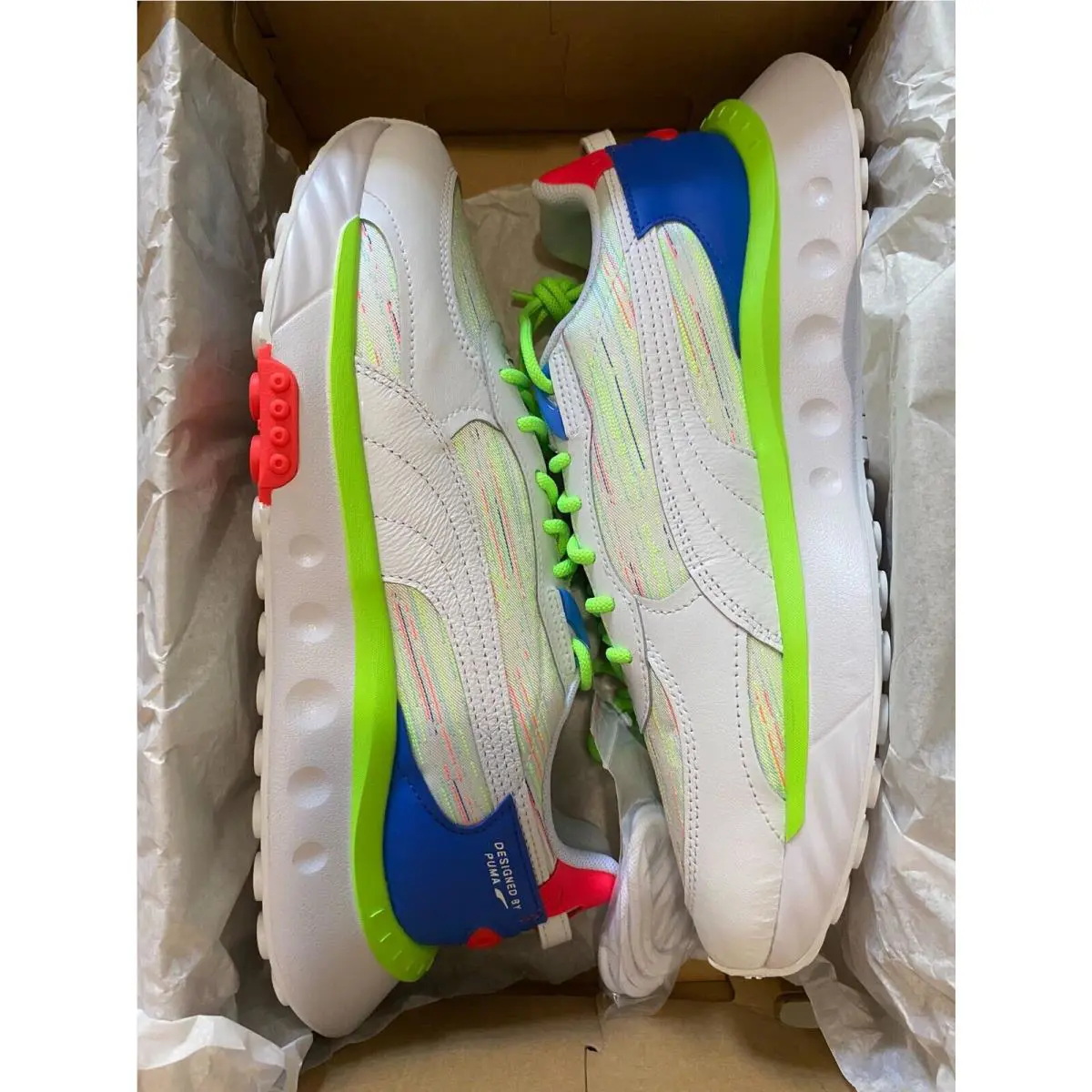 Puma shoes - WILD RIDER SPECTRA - WILD RIDER SPECTRA - 382874-01 - WHITE/BLUEMAZING 9