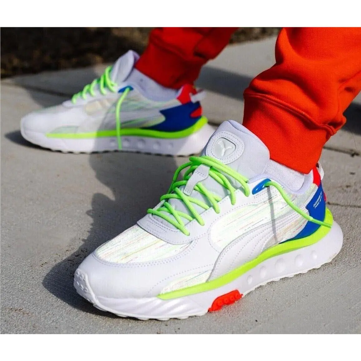 Puma shoes - WILD RIDER SPECTRA - WILD RIDER SPECTRA - 382874-01 - WHITE/BLUEMAZING 0
