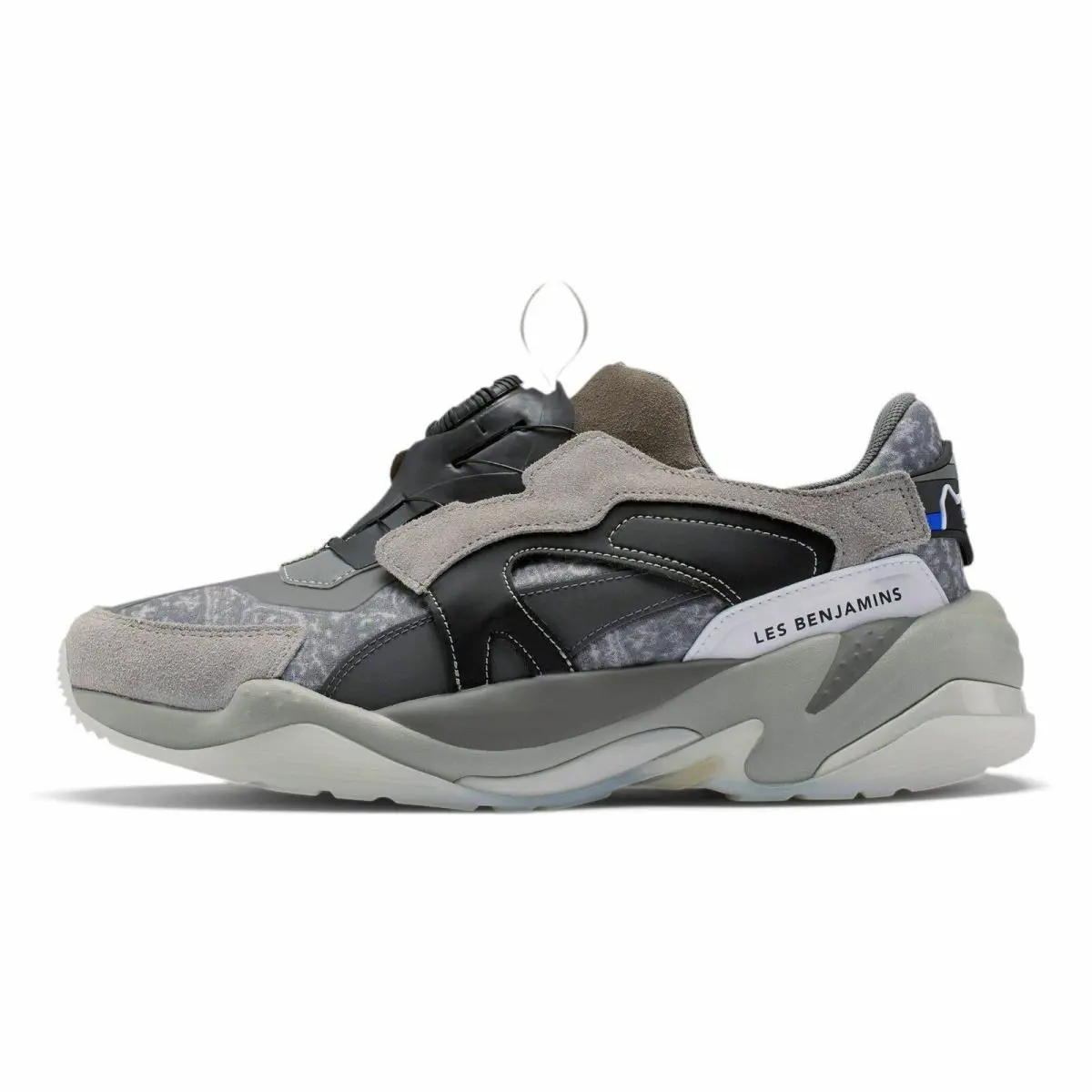 370039-01 Mens Puma Thunder Disc Les Benjamins - Gray