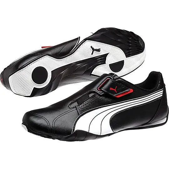 Puma shoes - Black white red 2