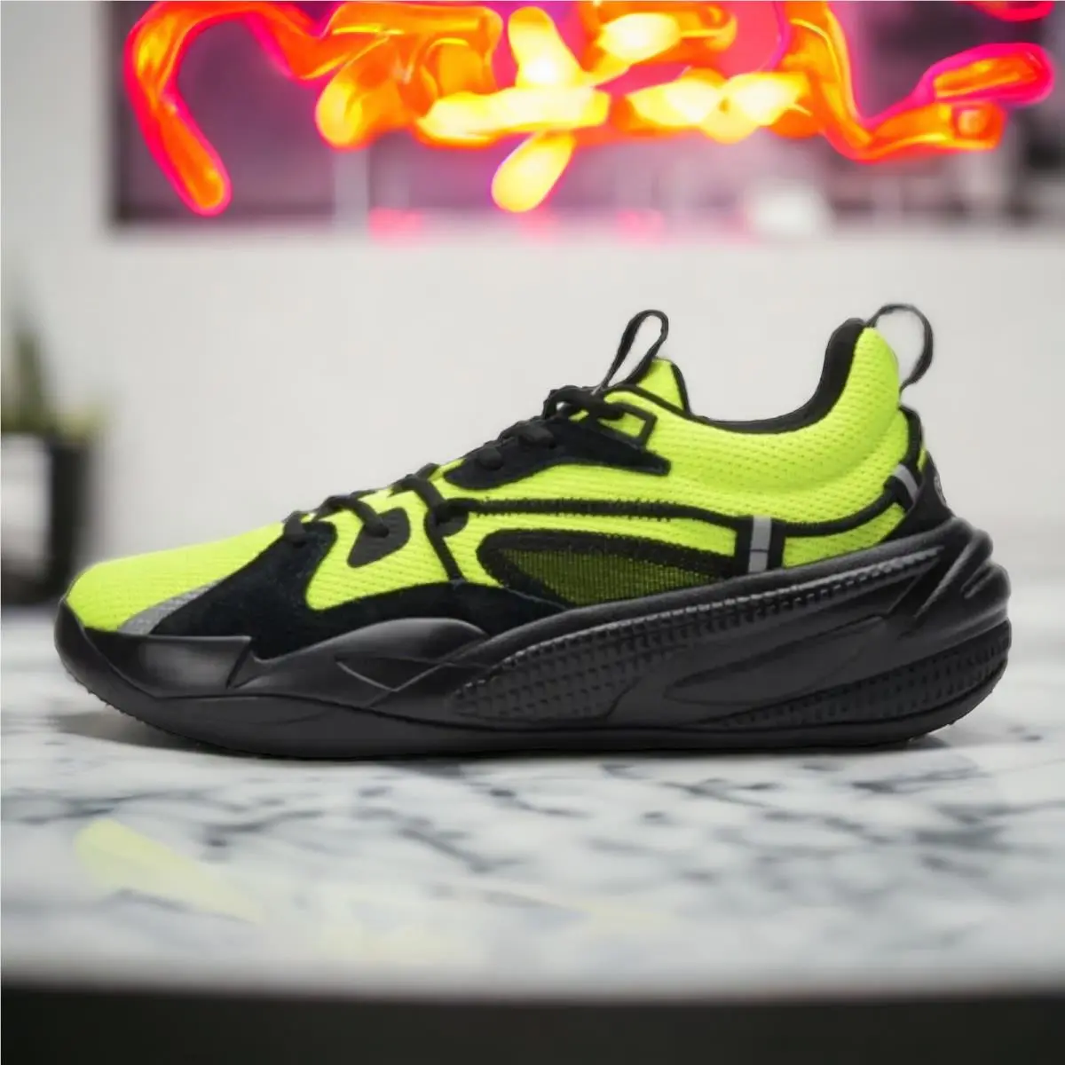Puma shoes - Puma RS-Dreamer - Black/ Yellow 4