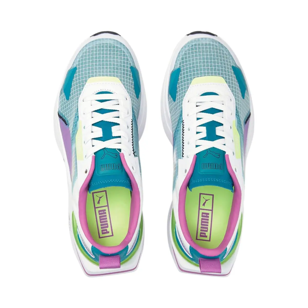Puma shoes - White/Light Aqua 3