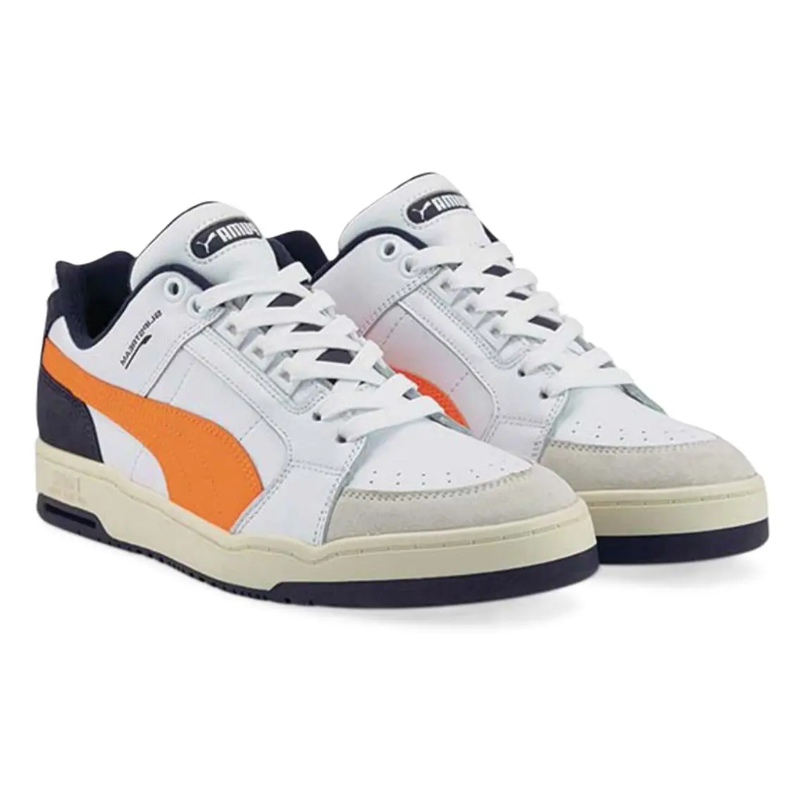 Puma Men`s Slipstream Lo Retro Shoes White/orange 384692-03 h
