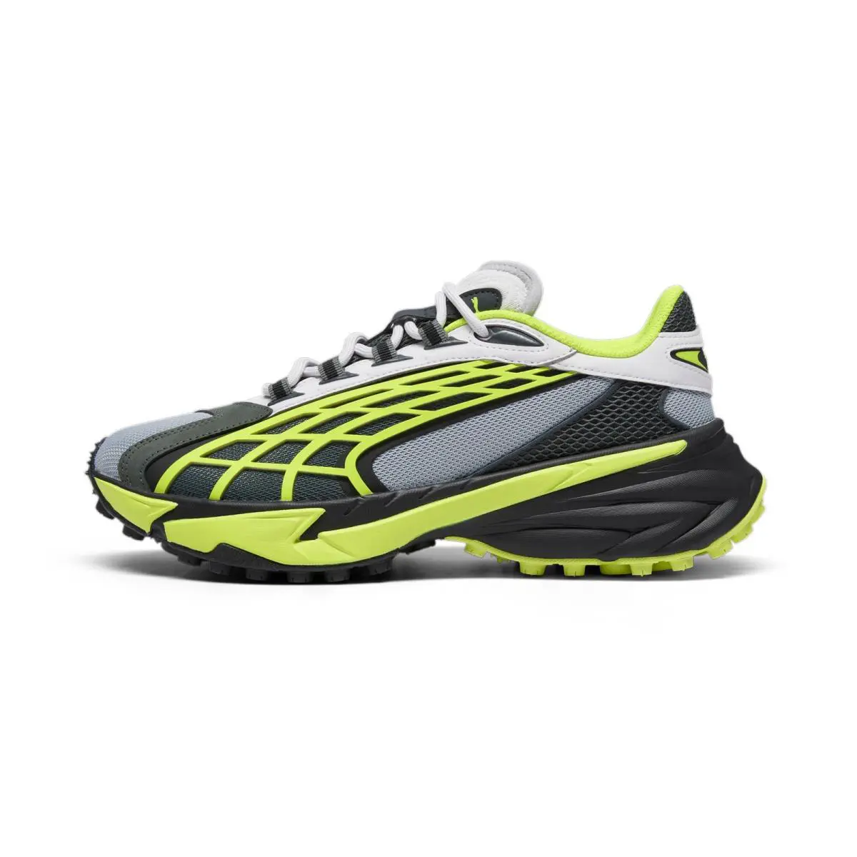 Puma shoes - Feather Gray-Electric Lime-Puma Black 0