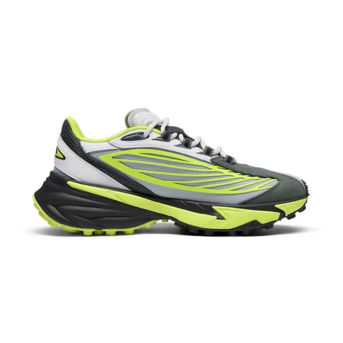Puma shoes - Feather Gray-Electric Lime-Puma Black 3
