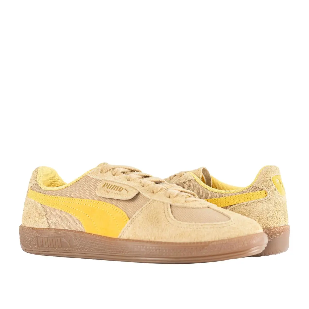 Puma Palermo Vintage Men`s Sneakers 396841-08 Prairie Tan Flaxen Gold