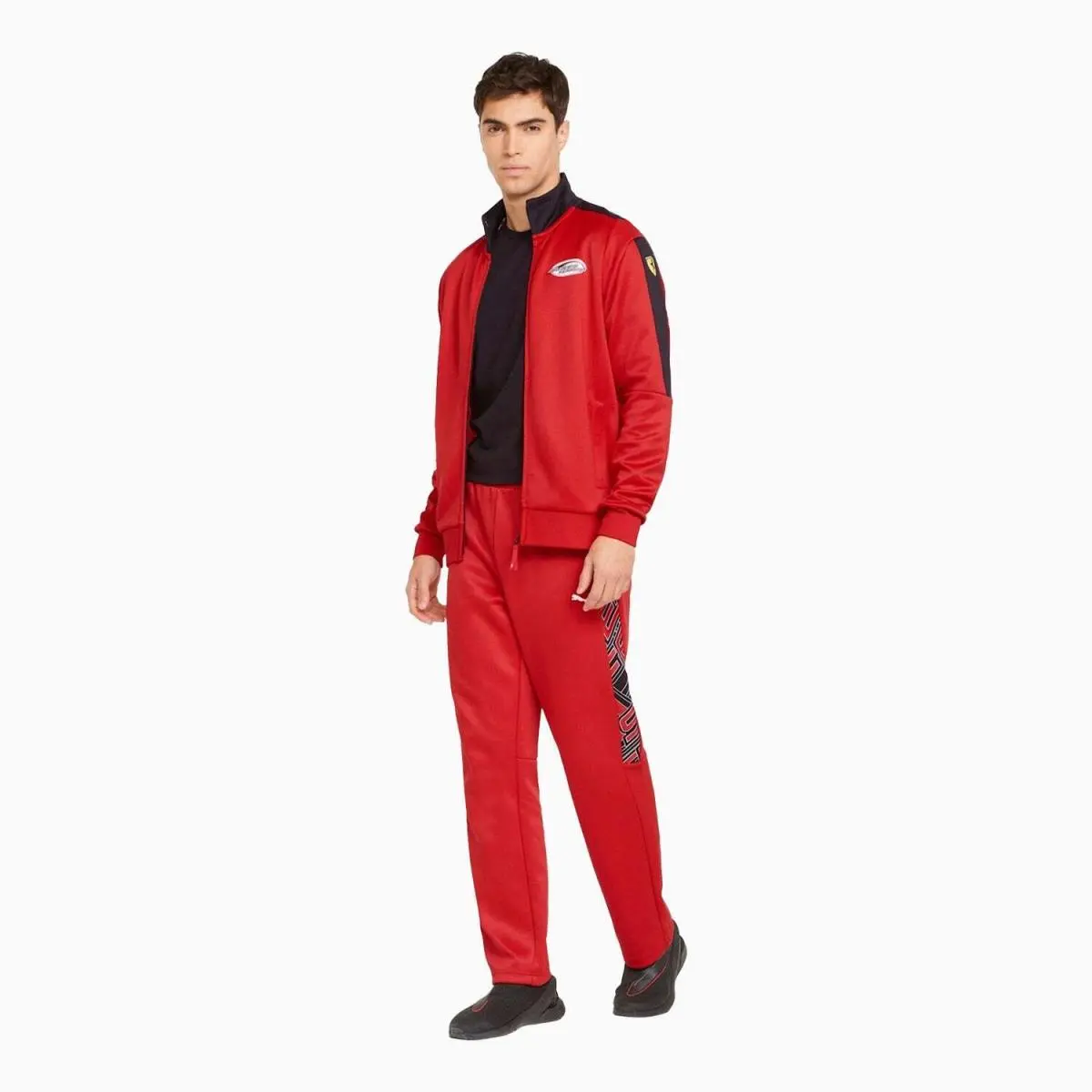 Scuderia Ferrari Race T7 Tracksuit Jacket Men`s Rosso Corsa Red Full Zip by Puma