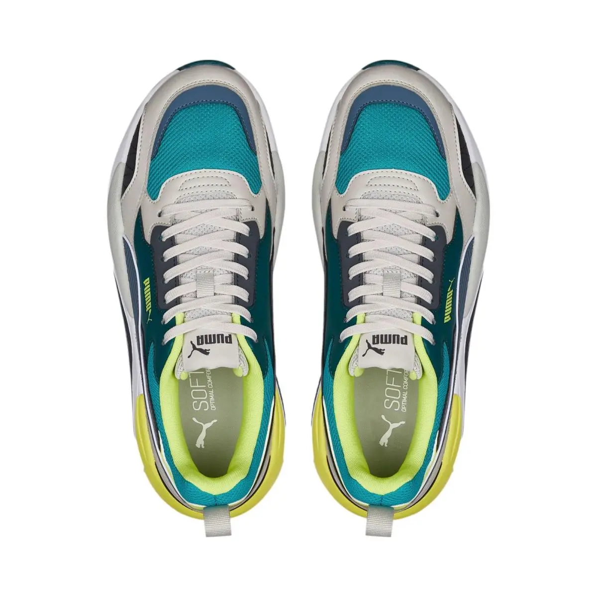 Puma shoes - Gray Violet/Evening Sky/Deep Aqua/Varsity Green/Light Lime 8