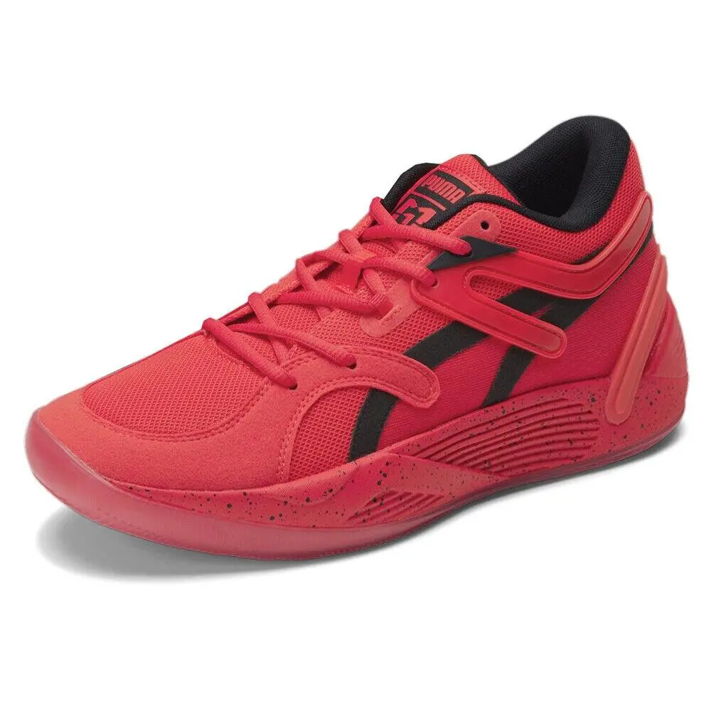 Puma Mens Trc Blaze Court Against All Basketball Shoes 378937 01 - PUMA RED -PUMA BLACK PUMA WHI