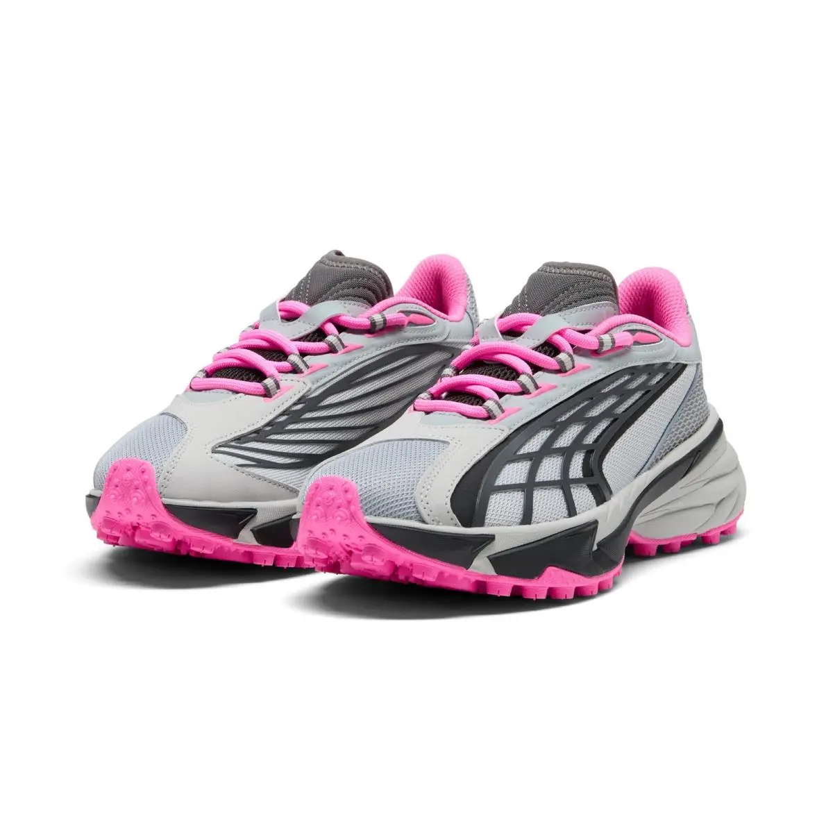 Puma shoes - Cool Mid Gray-Cool Dark Gray-Poison Pink 0