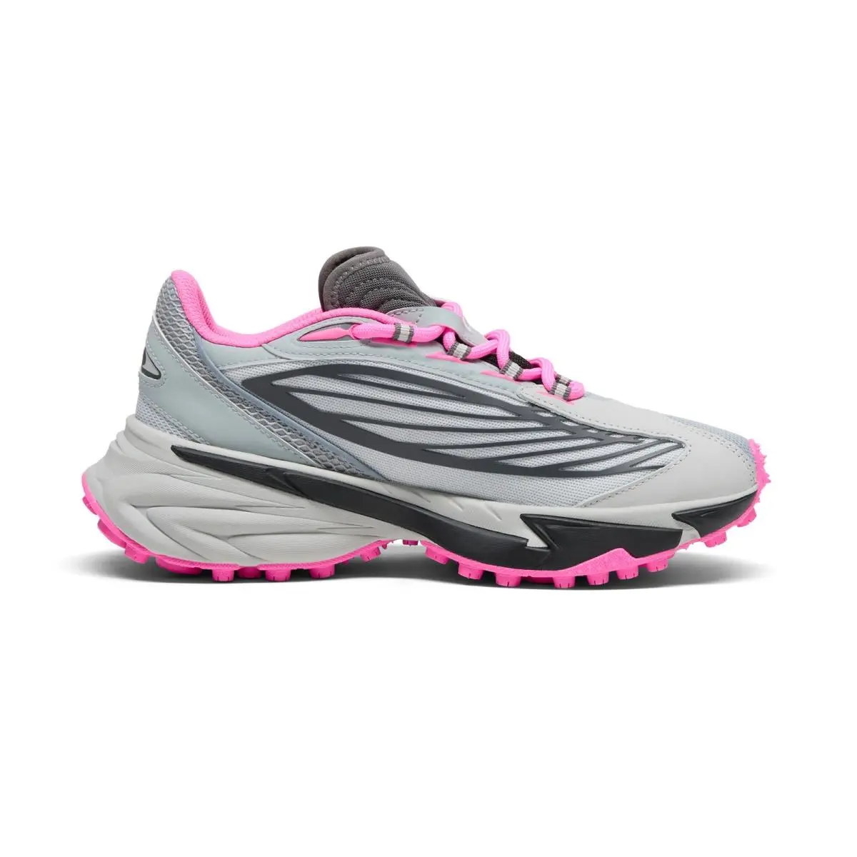 Puma shoes - Cool Mid Gray-Cool Dark Gray-Poison Pink 3