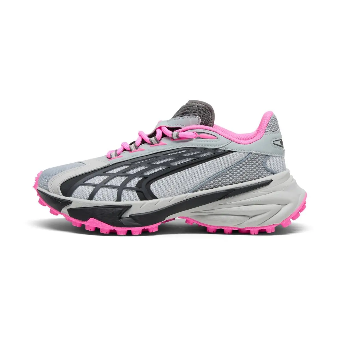 Puma shoes - Cool Mid Gray-Cool Dark Gray-Poison Pink 4