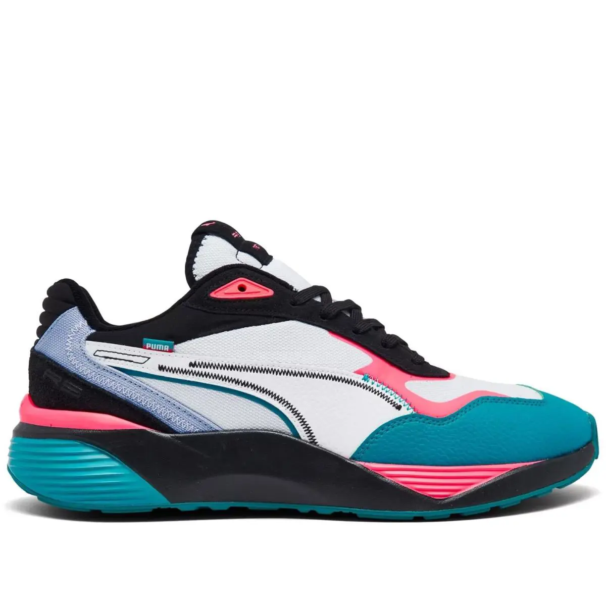 Puma shoes - Puma White-Puma Black-Deep Aqua-Lavendar Pop 5
