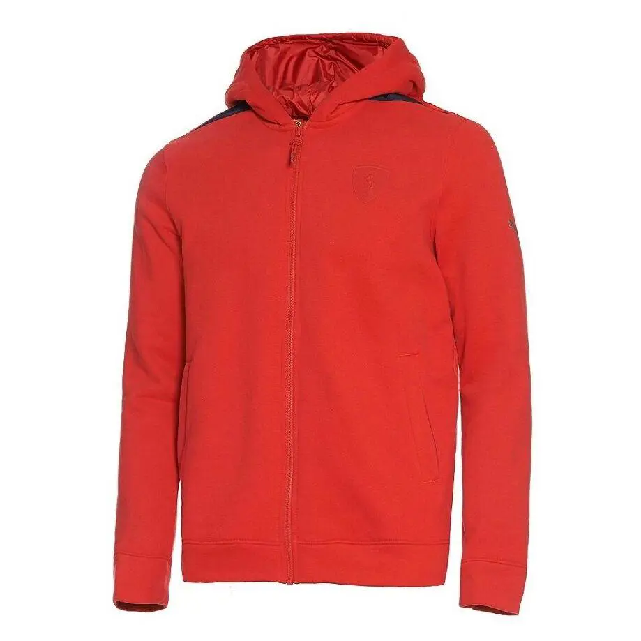 Puma Ferrari SF Men`s Full Zip Up Sweatshirt Hooded Hoodie Sweat Jacket