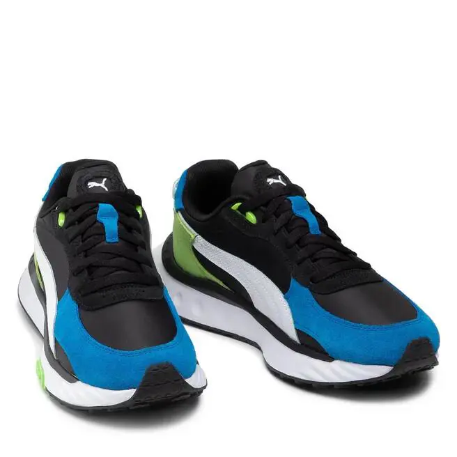 Puma shoes - WILD RIDER ROLLIN` - WILD RIDER - 381517-07 - BLUE BLACK GREEN 4