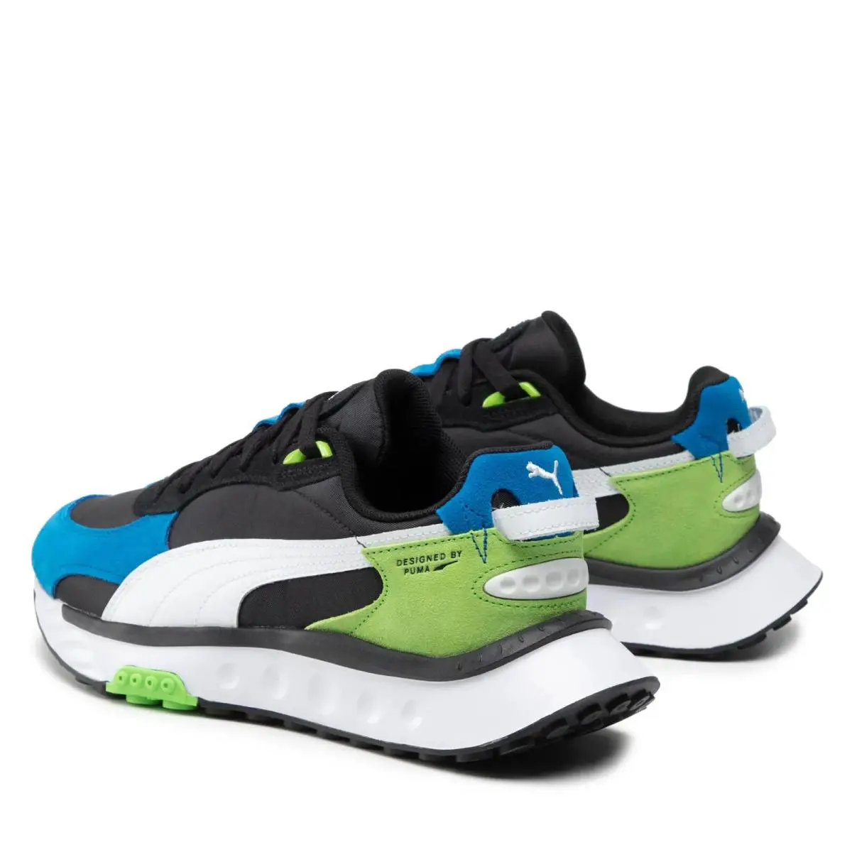 Puma shoes - WILD RIDER ROLLIN` - WILD RIDER - 381517-07 - BLUE BLACK GREEN 7