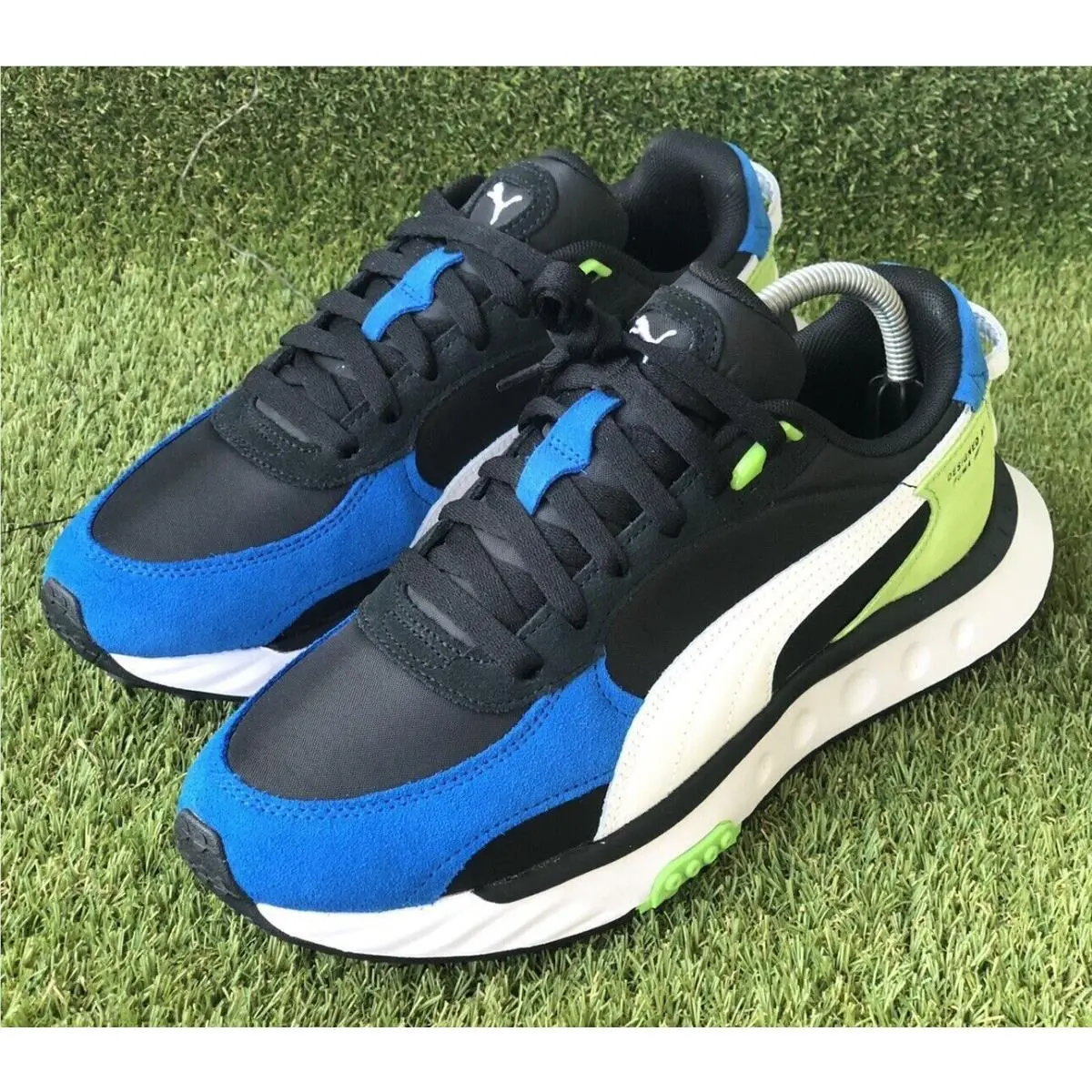 Puma shoes - WILD RIDER ROLLIN` - WILD RIDER - 381517-07 - BLUE BLACK GREEN 1