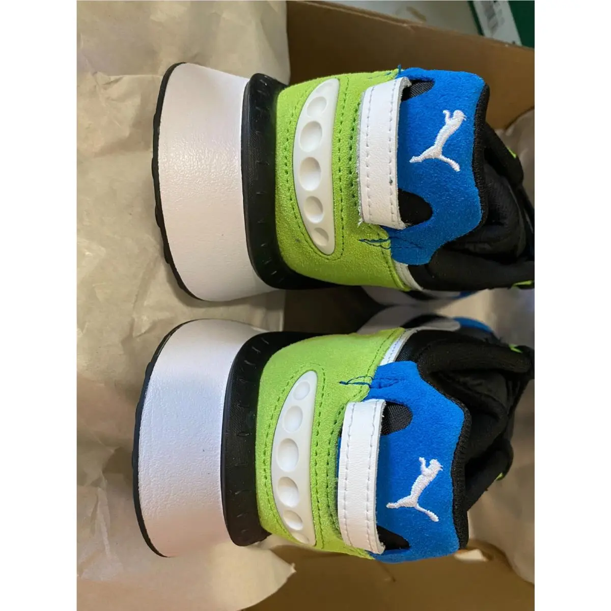 Puma shoes - WILD RIDER ROLLIN` - WILD RIDER - 381517-07 - BLUE BLACK GREEN 31