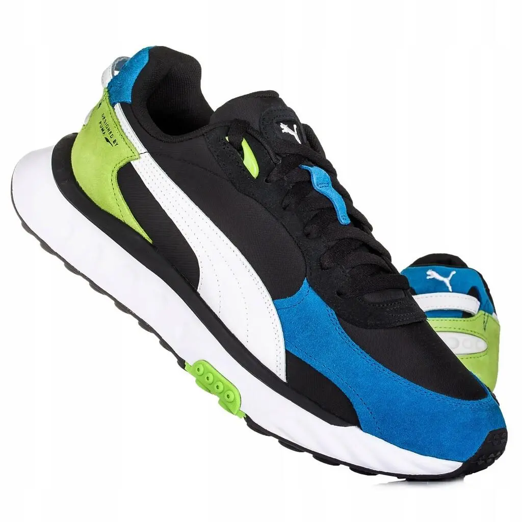 Puma shoes - WILD RIDER ROLLIN` - WILD RIDER - 381517-07 - BLUE BLACK GREEN 16