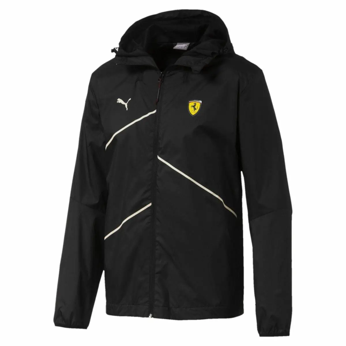762381-02 Mens Puma SF Scuderia Ferrari Nightcat Lightweight Jacket - Black