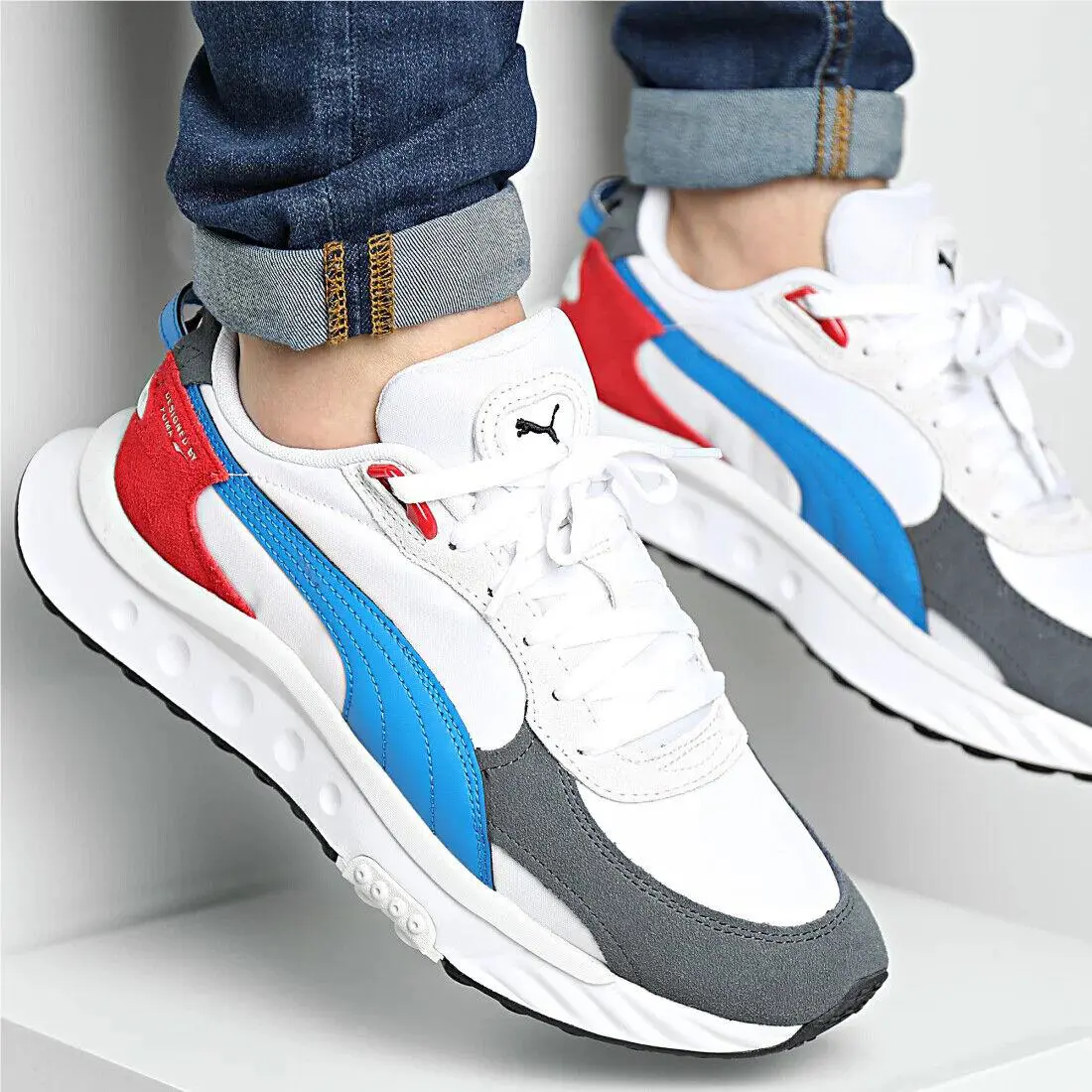 Puma shoes - WILD RIDER ROLLIN` - WILD RIDER - 381517-04 - Puma Black-CASTLEROCK 0