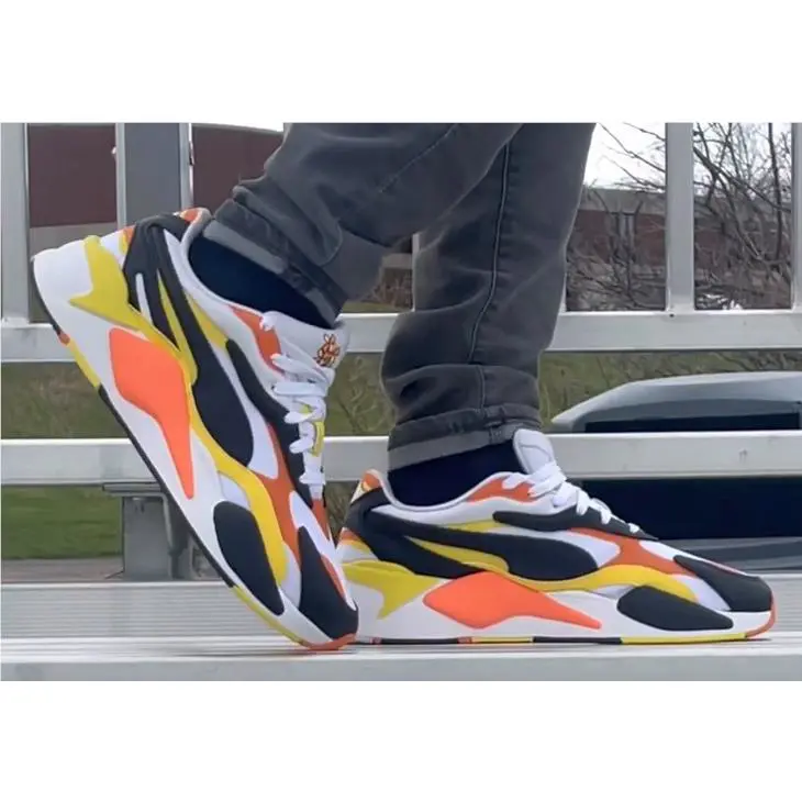 Puma shoes - Puma RS-X3 59TH - 384630 01 - BLACK/WHITE/YELLOW/ORANGE 16